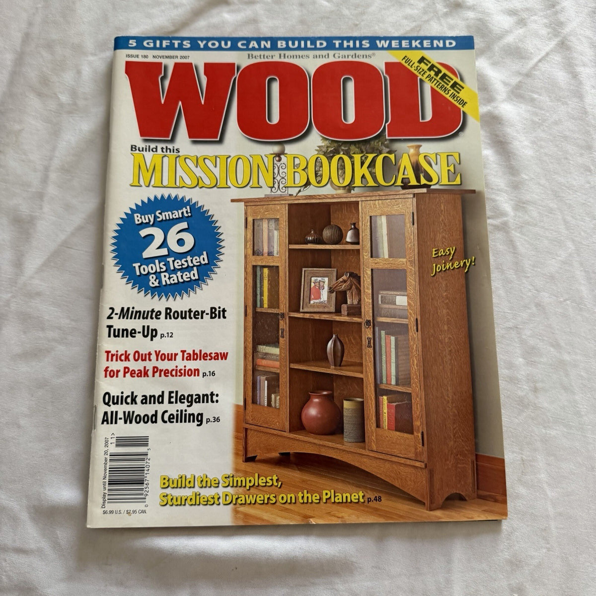 WOOD Magazine November 2007 - Mission Bookcase Project!