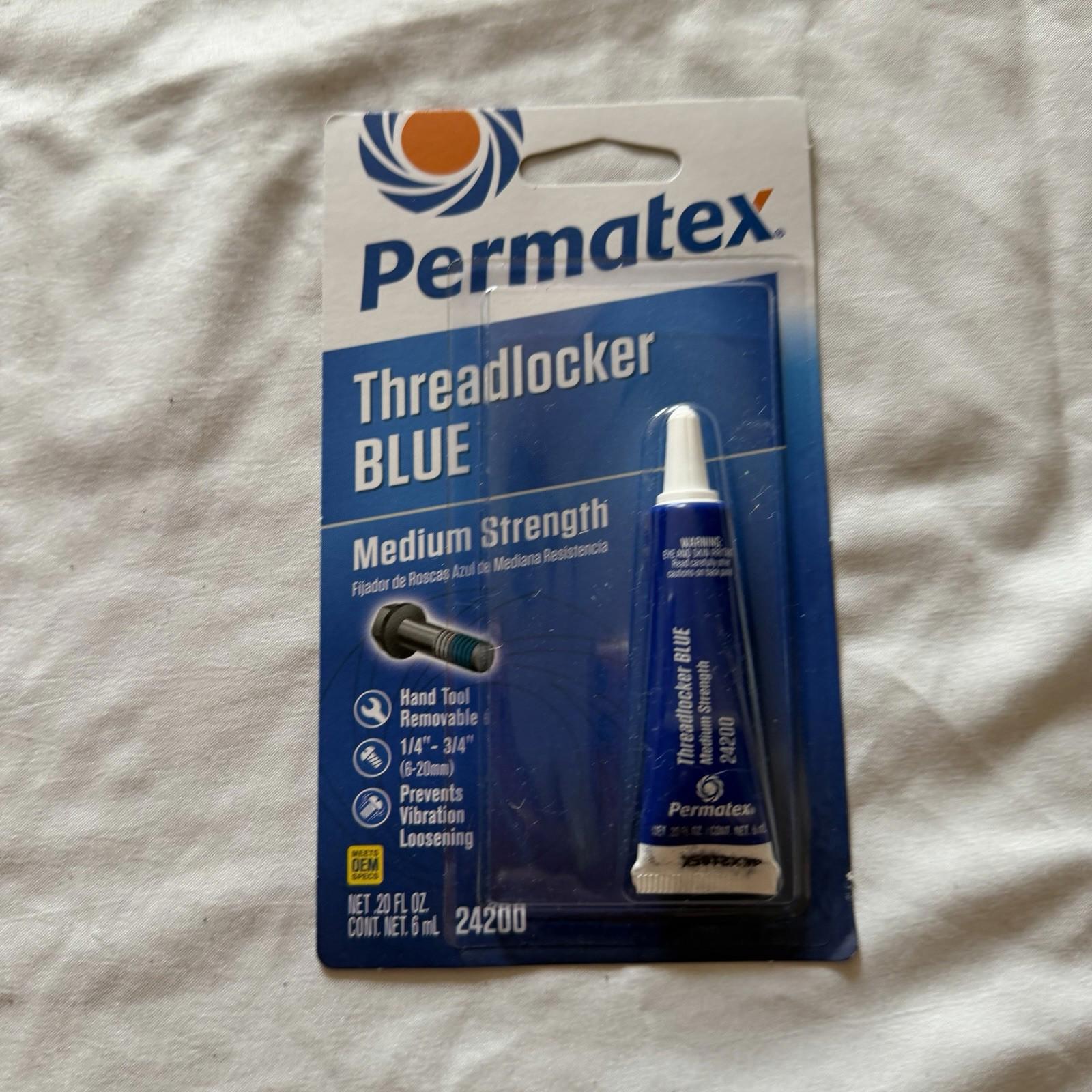 Permatex 24200 Blue Threadlocker Medium Strength Removable 6ml
