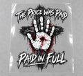 4 Pack Paid in Full Jesus Handprint DTF Heat Transfers 10 Inch