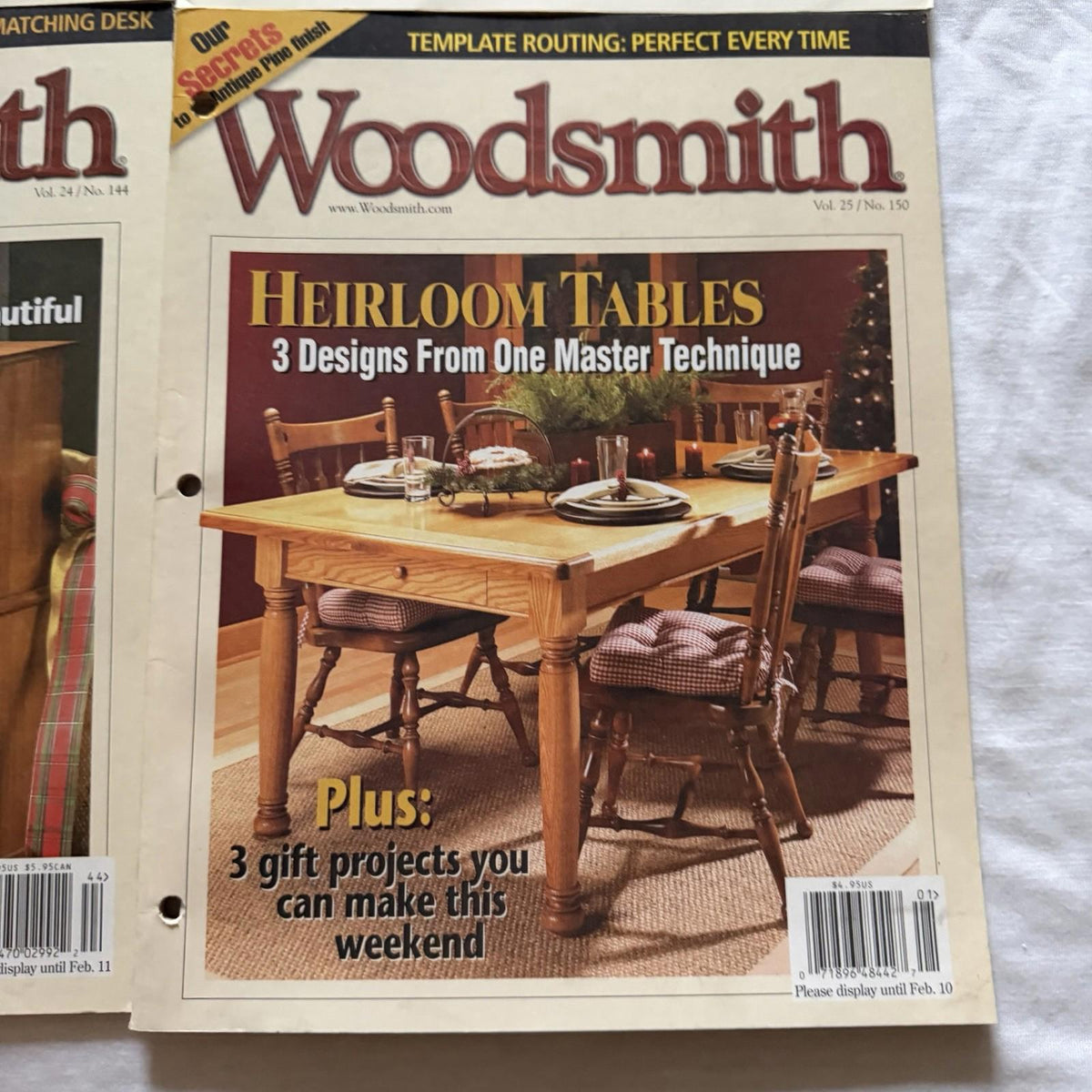Woodsmith Magazines Vol 23–27 (Issues 136,140,144,150,154,157) – Vintage
