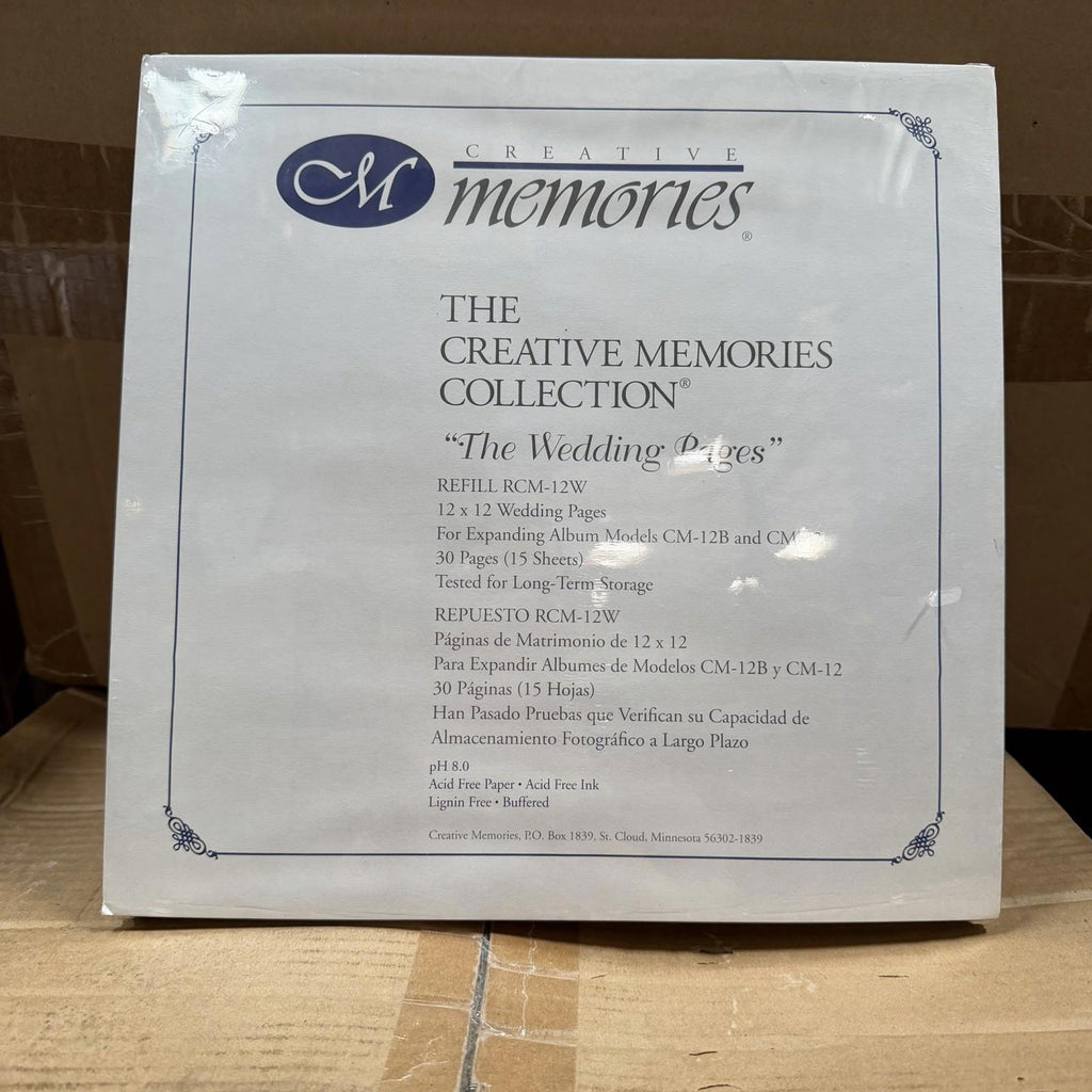 Creative Memories RCM-12W 12x12 Wedding Pages Refill 15 Sheets Sealed