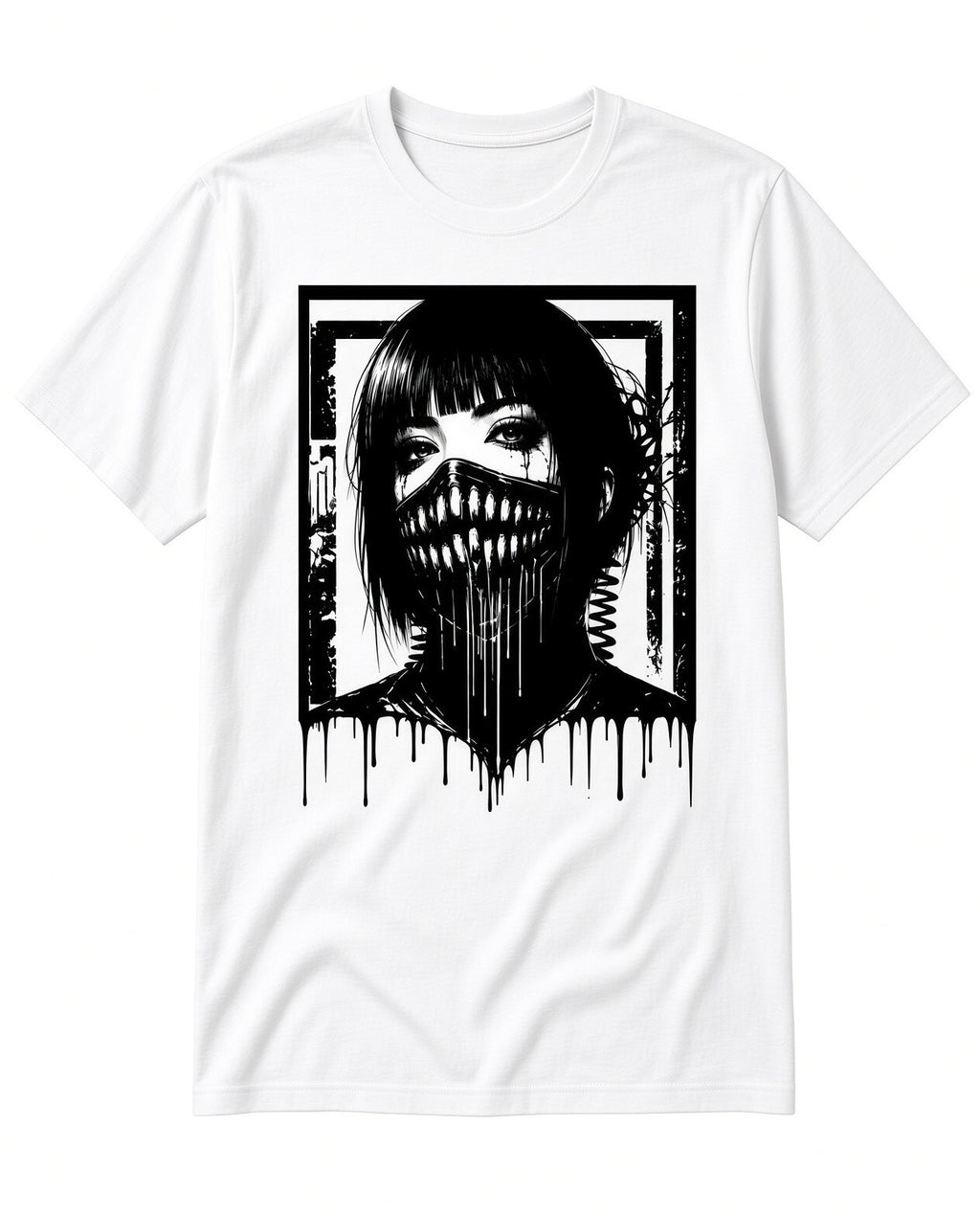 4PCS 10" DTF Transfers Dark Anime Mask Face Iron On Heat Press Shirt