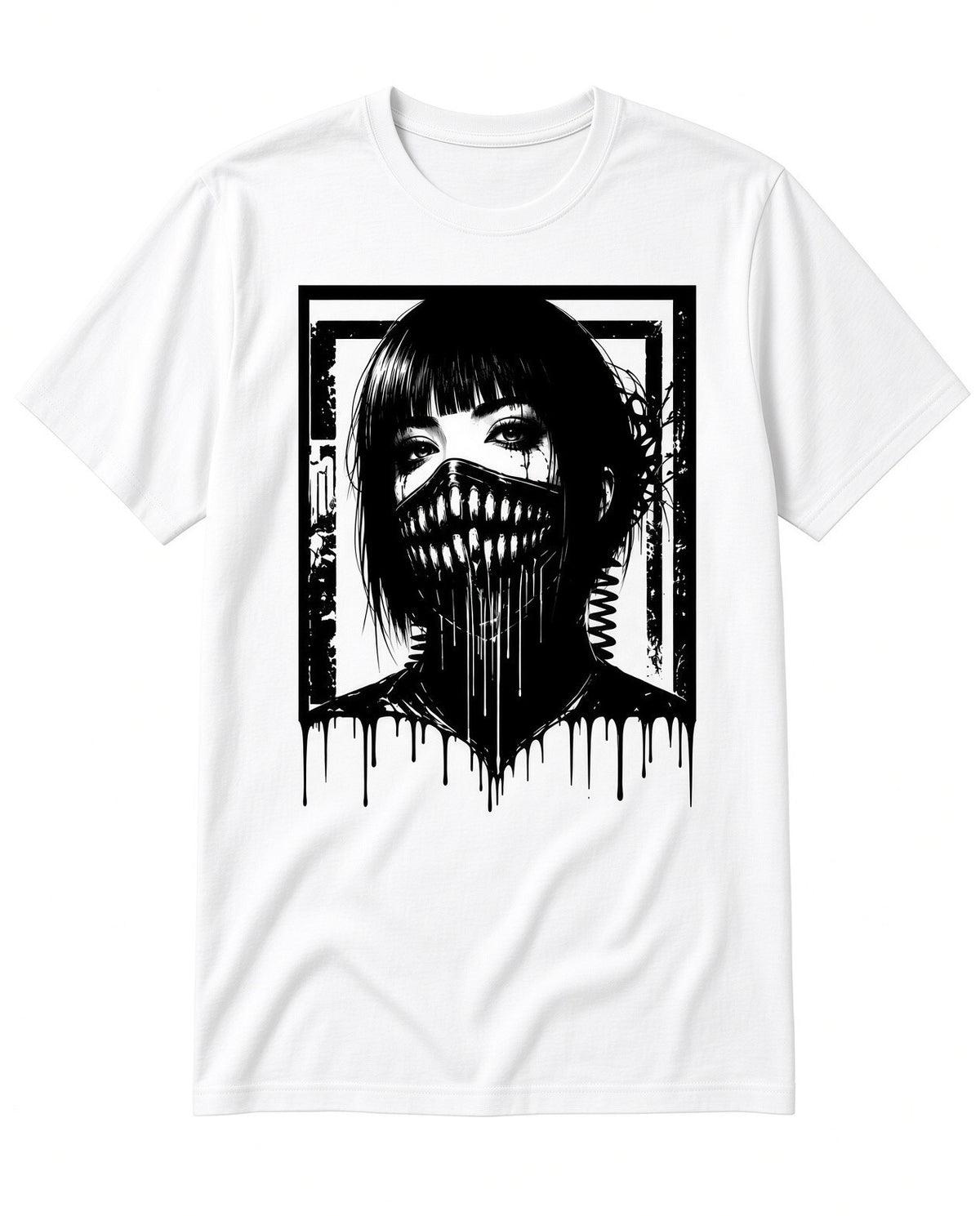4PCS 10" DTF Transfers Dark Anime Mask Face Iron On Heat Press Shirt