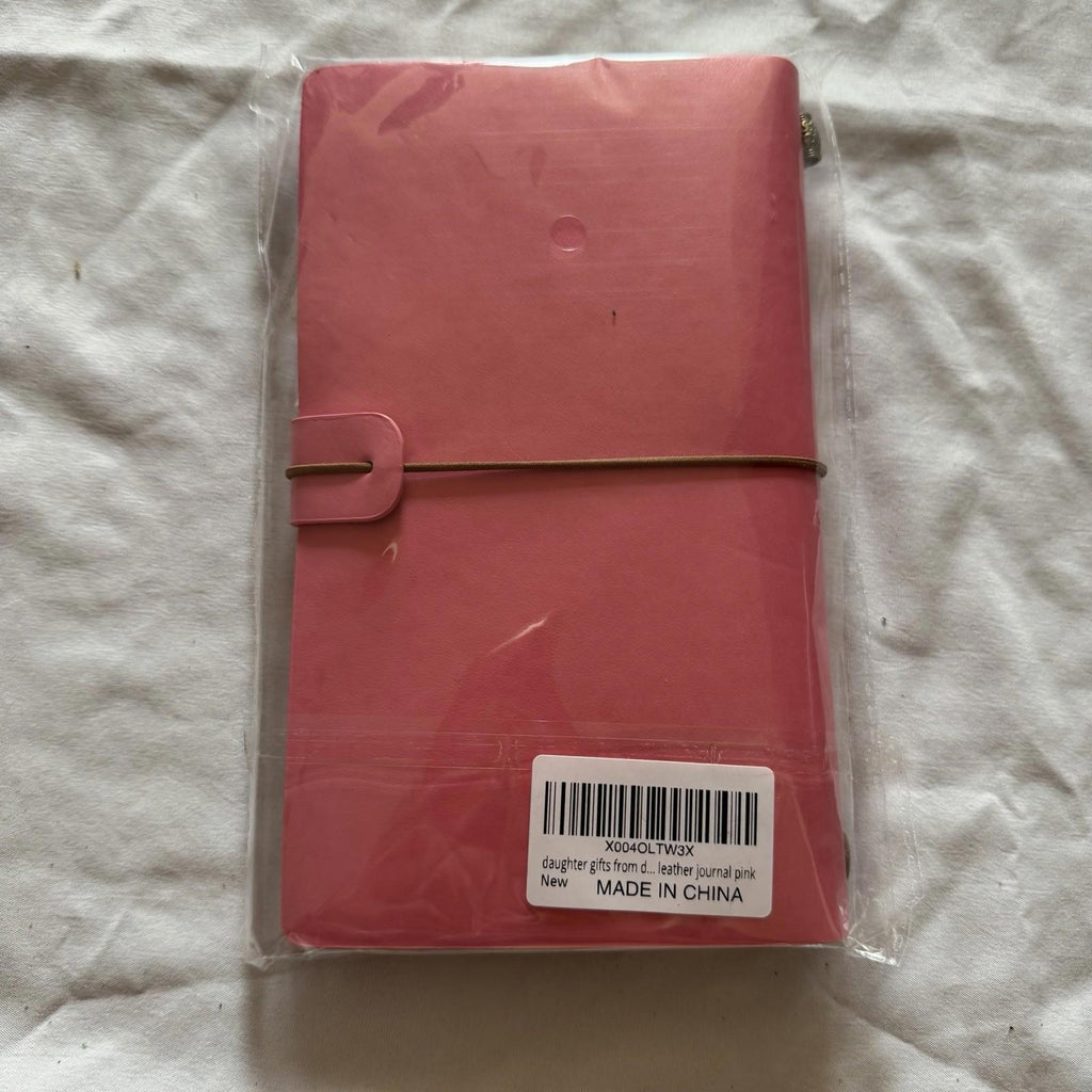 PRSTENLY Daughter In Law Gifts Leather Journal, 140 Law, Pink