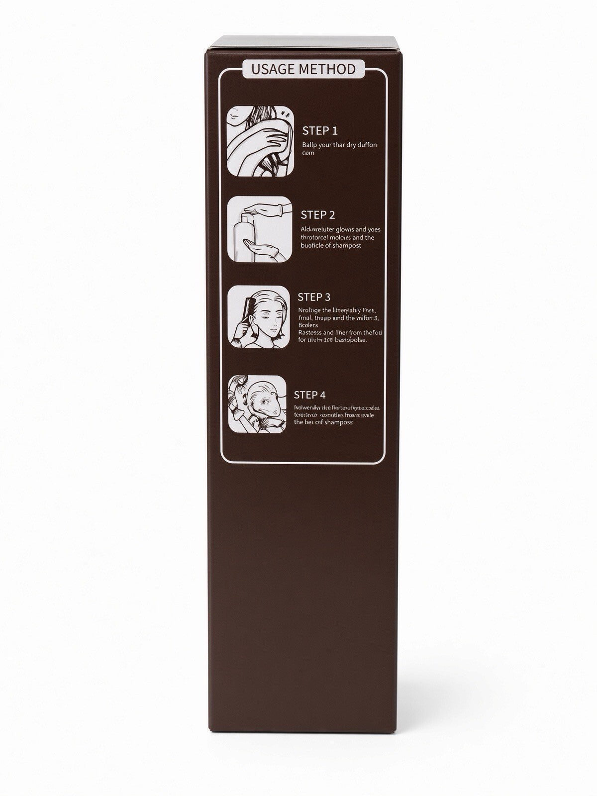 SUMVX Chestnut Brown Hair Dye Shampoo 3 in 1 Gray Coverage Herbal 100ml