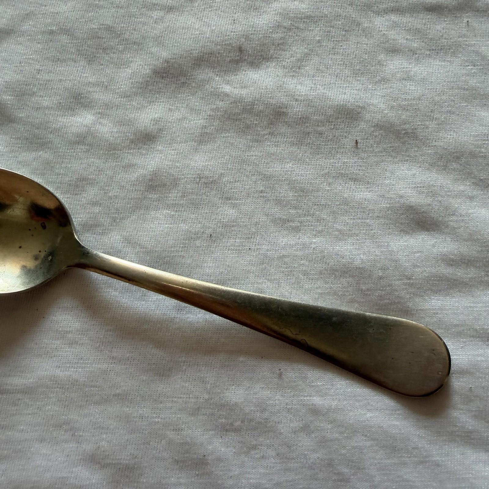 Vintage O.V.B. Solid Nickel Silver Teaspoon Free Shipping