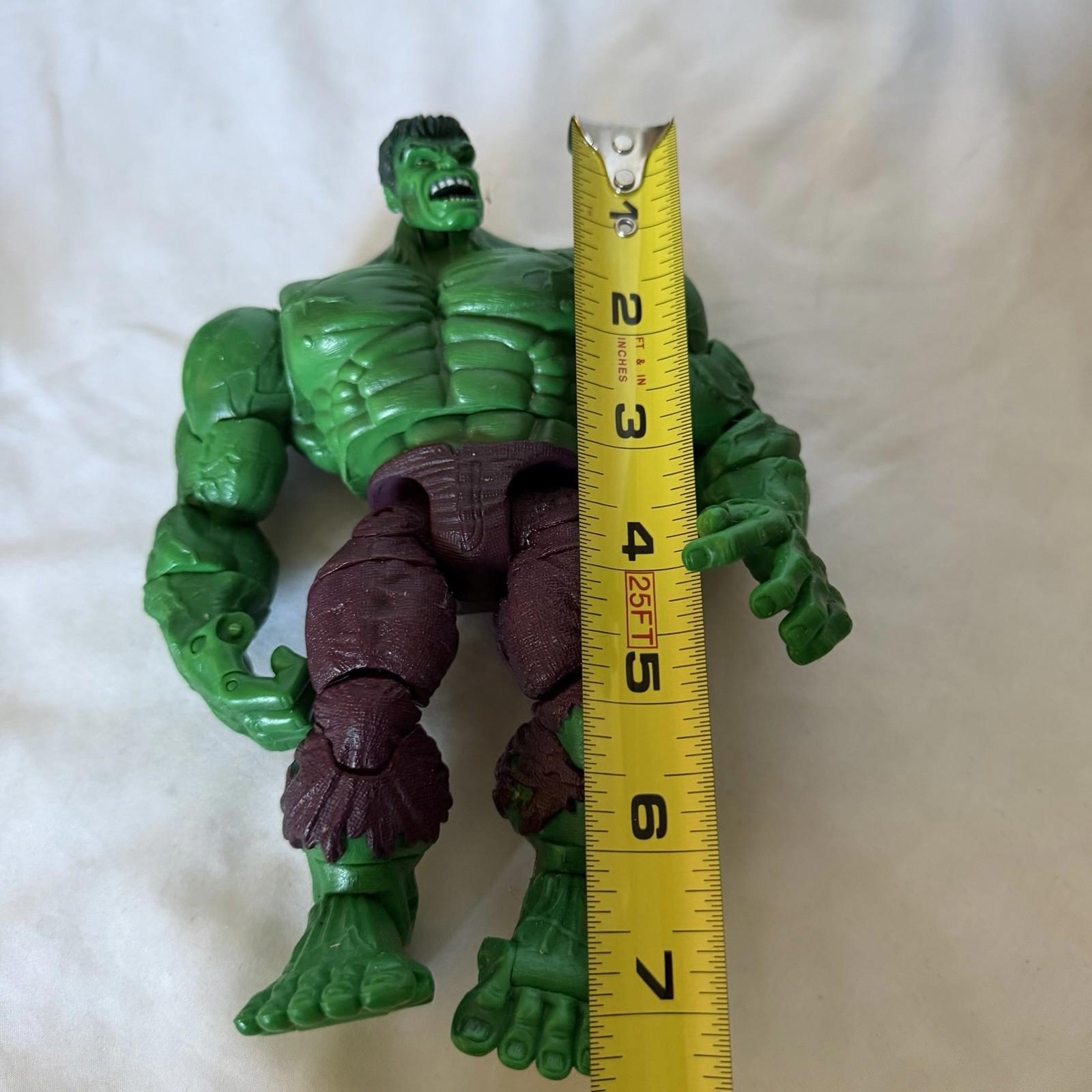 Marvel Hulk Action Figure 7” Toy Biz 2003 Green Avengers Loose