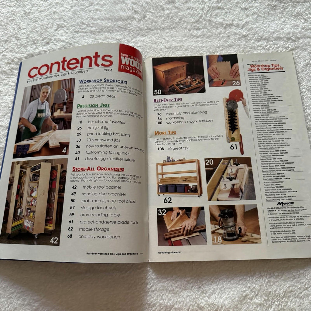 Best-Ever Workshop Tips, Jigs & Organizers - 223 Ideas WOOD 2005