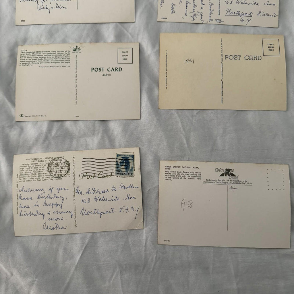Vintage Scenic Postcards Lot - National Parks, Mountains, Lakes, Covered Bridges
