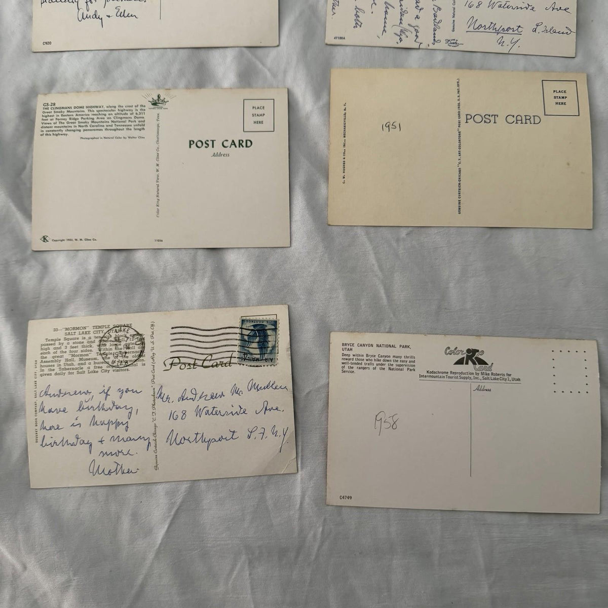 Vintage Scenic Postcards Lot - National Parks, Mountains, Lakes, Covered Bridges
