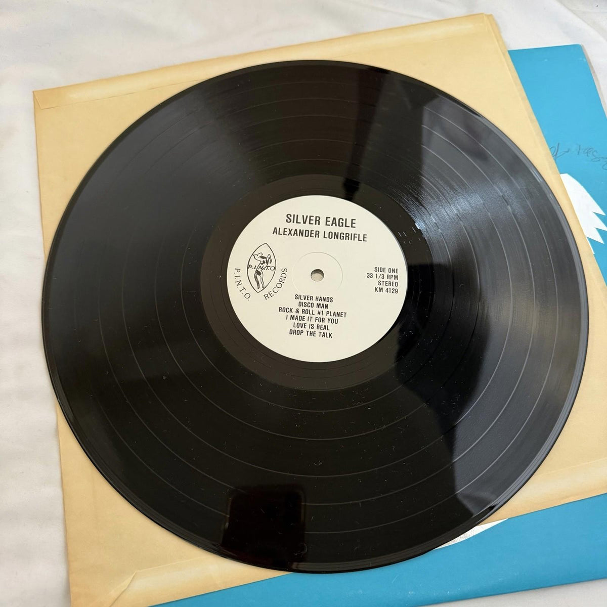 Alexander Longrifle – Silver Eagle Autographed P.I.N.T.O. Records (1979 LP)