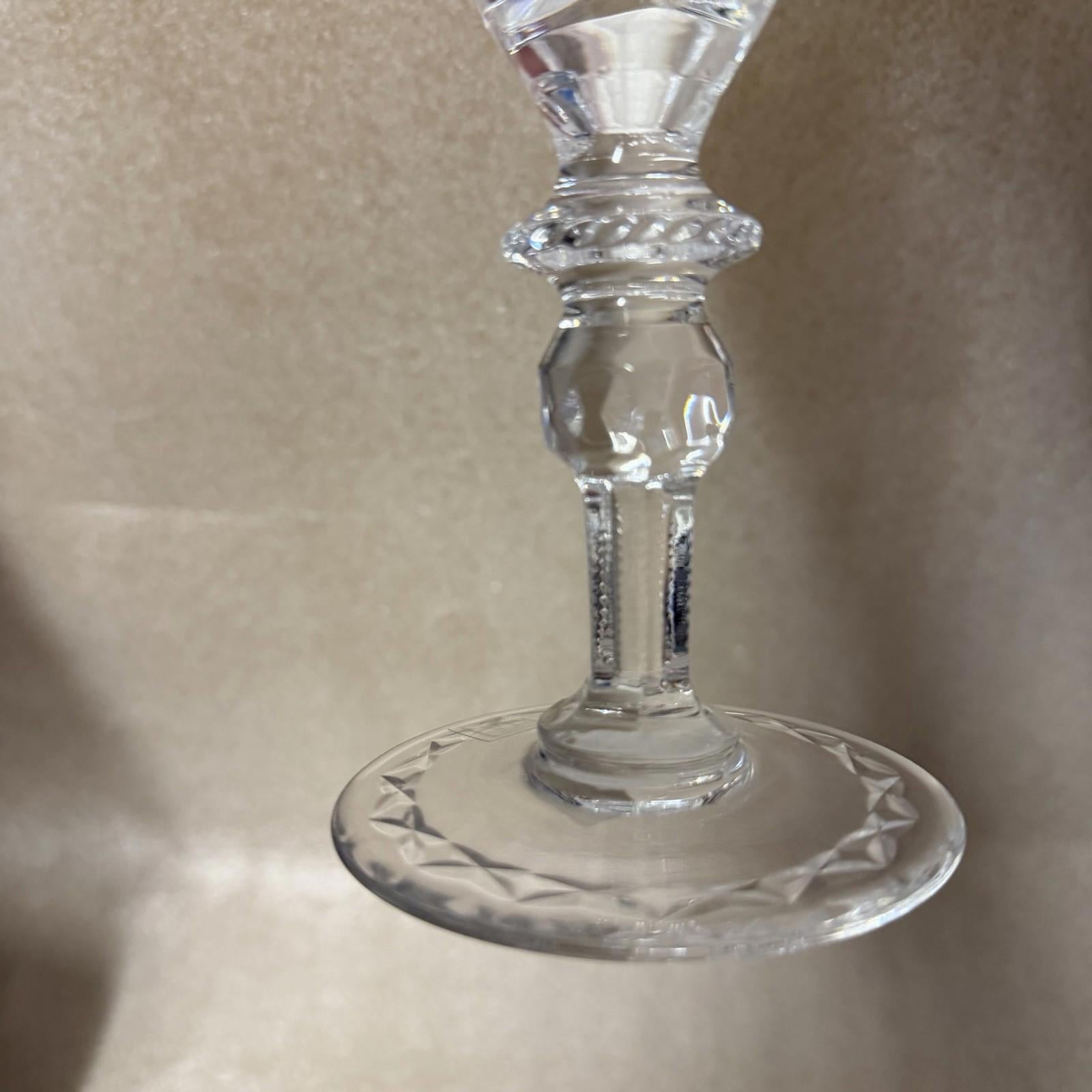 Set of 12 Rogaska Gallia Crystal Iced Tea Glasses - Floral Cut 9 5/8”