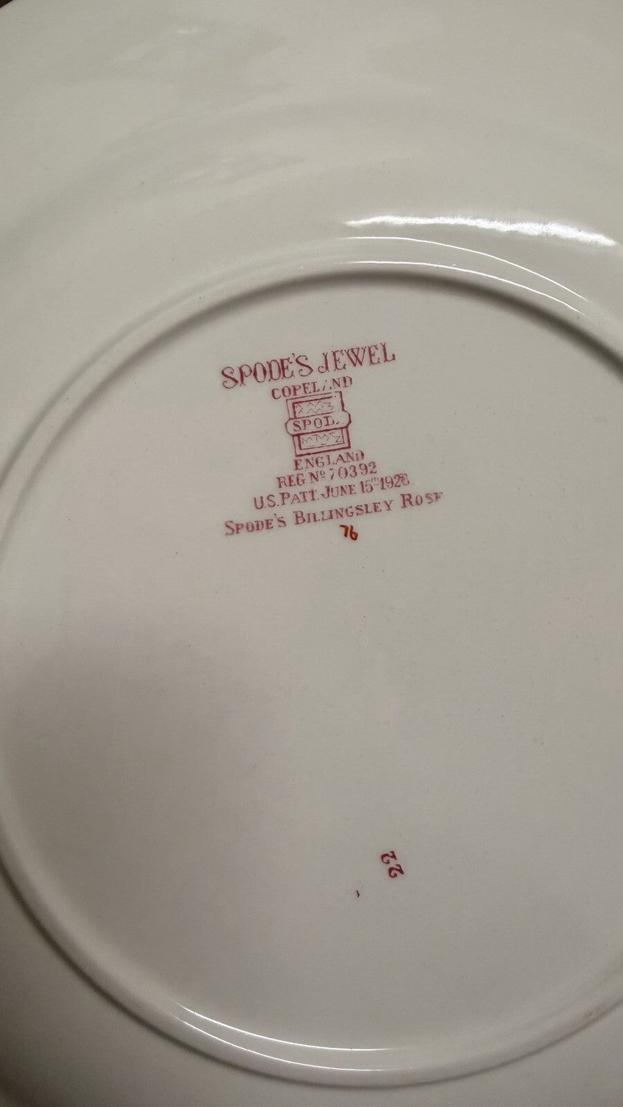 Vintage Spode’s Jewel Billingsley Rose 12 Pc Dinnerware Set Pink Floral England