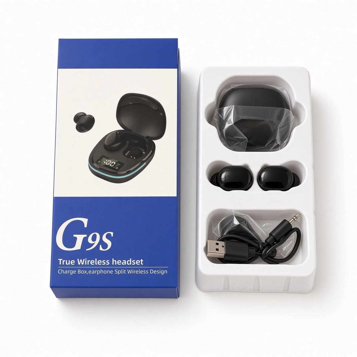 G9S True Wireless Earbuds Bluetooth Headset LED Charge Case Digital Display