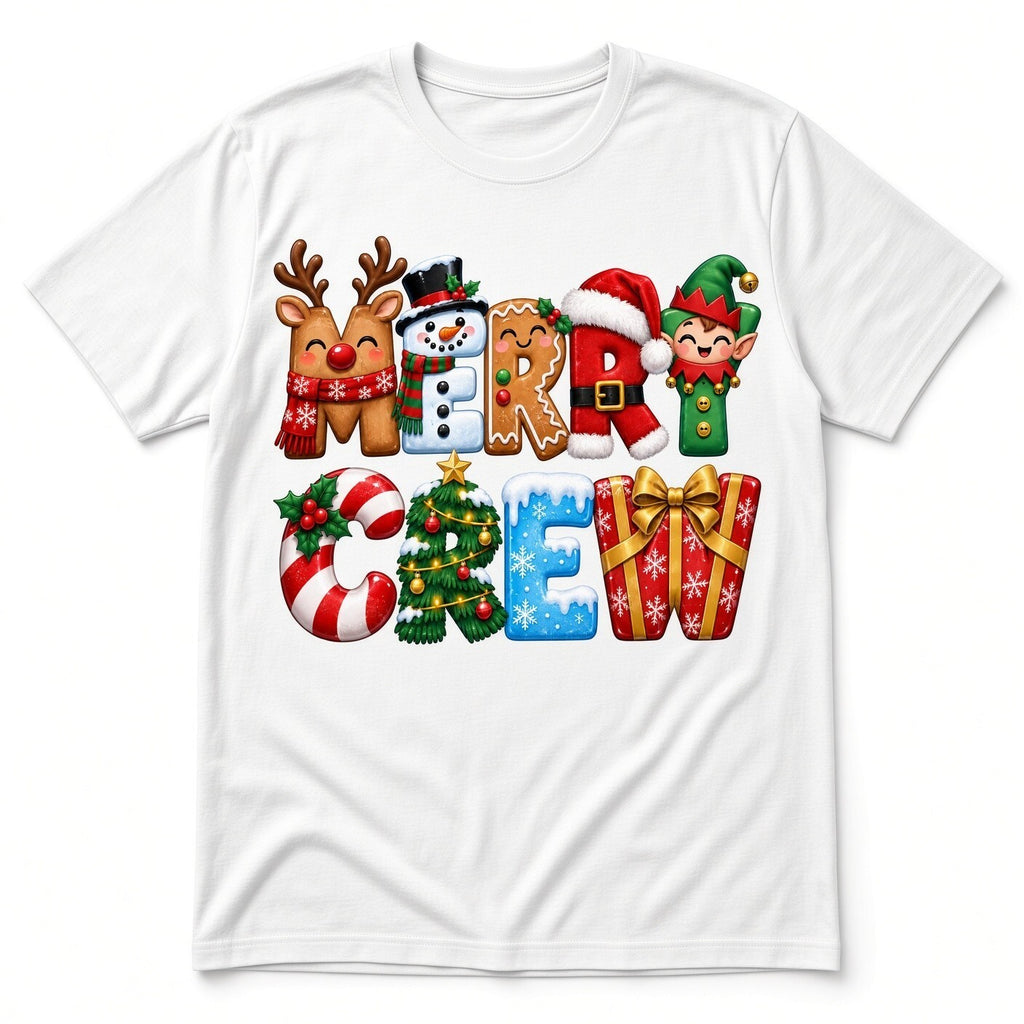 4PCS 10in Merry Crew Christmas Character DTF Transfers