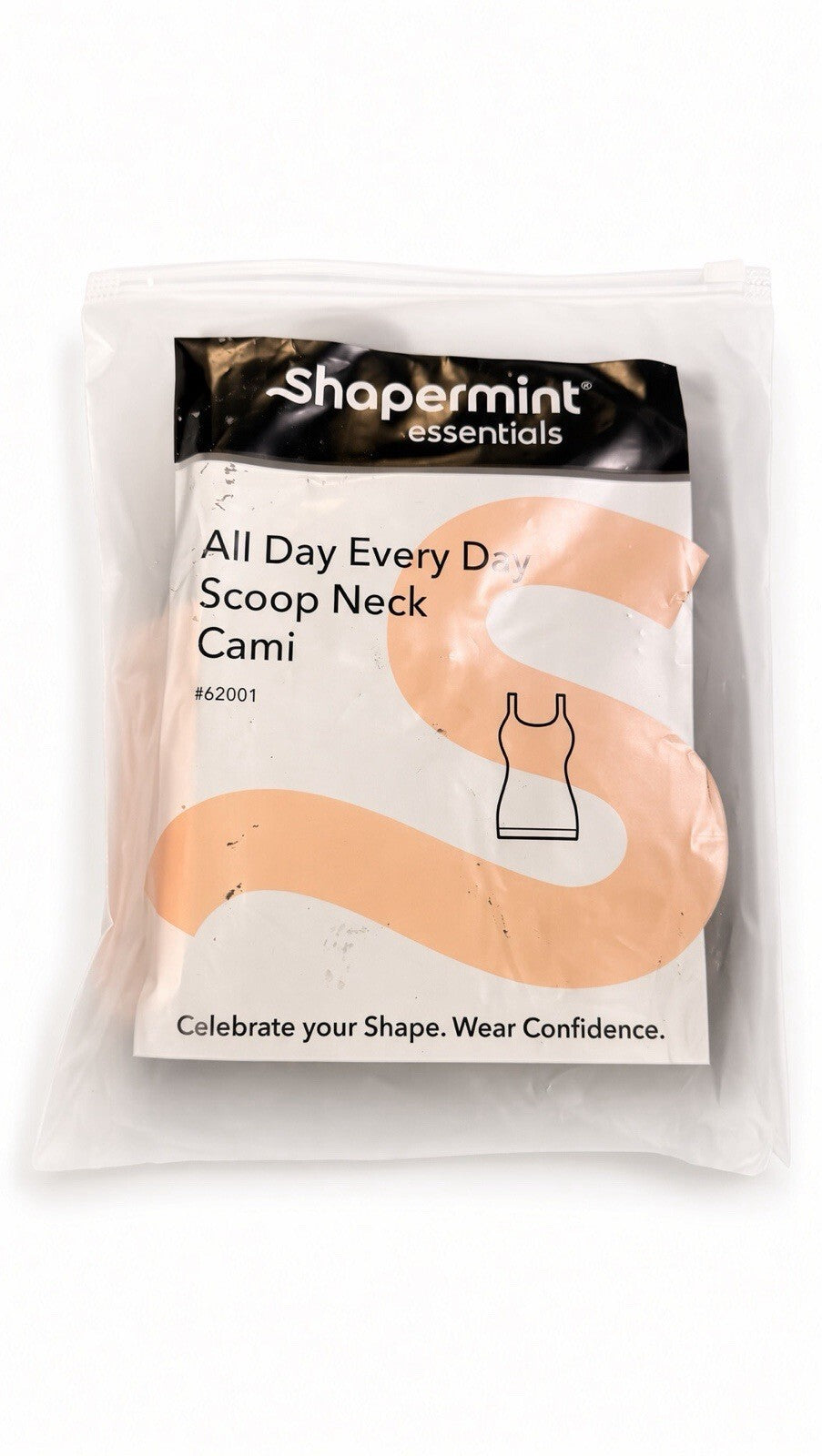 Shapermint Essentials All Day Every Day Scoop Neck Cami 3XL Black Shapewear NWT