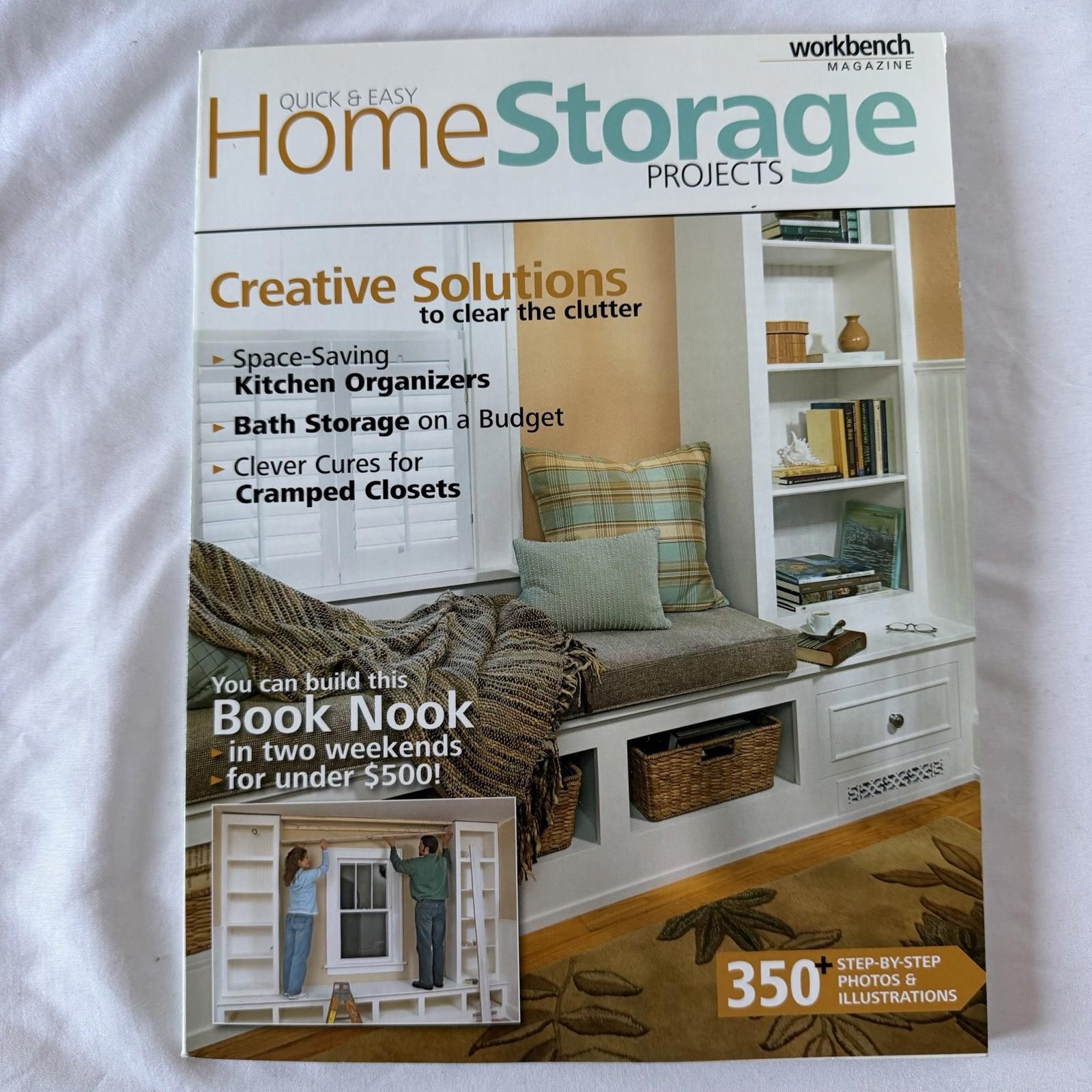 Quick & Easy Home Storage Projects Workbench Magazine DIY Shelving Book