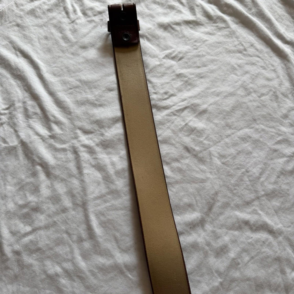 Vintage Cabela’s Brown Leather Belt Size 50 XXL 97-50 Stamp