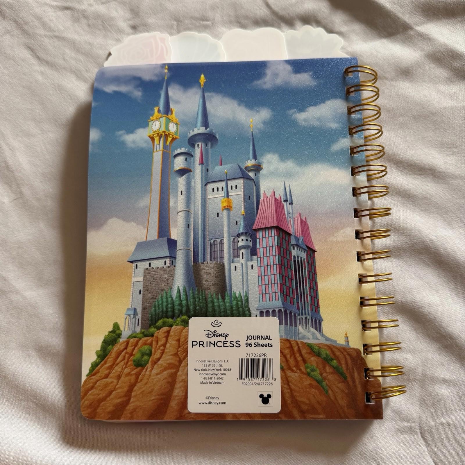 Disney Princess Spiral Journal Notebook 96 Sheets Tiana Rapunzel Ariel