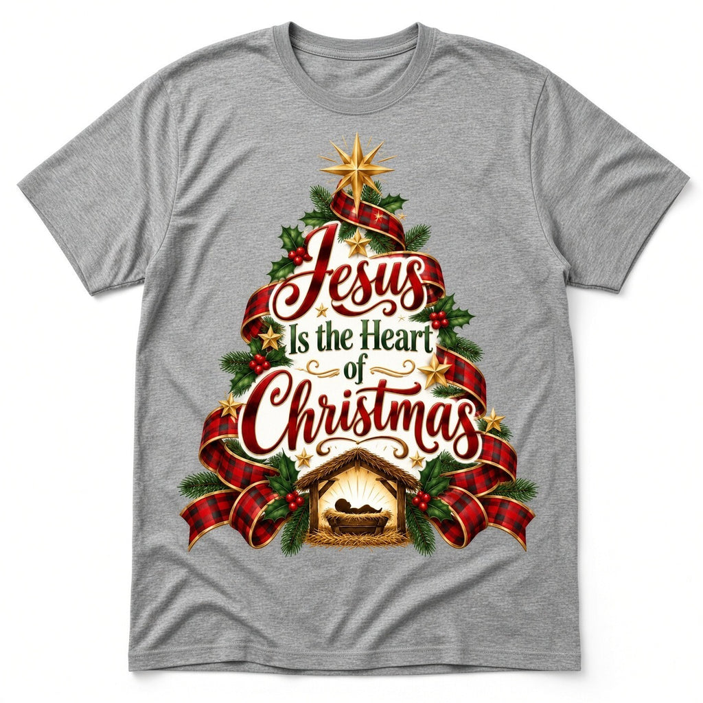 4PCS DTF Transfer Jesus Is the Heart of Christmas Nativity Tree 10in