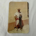 Vintage Mexico Postcard - Huixteco Native Man with Fish, Chiapas 1950s