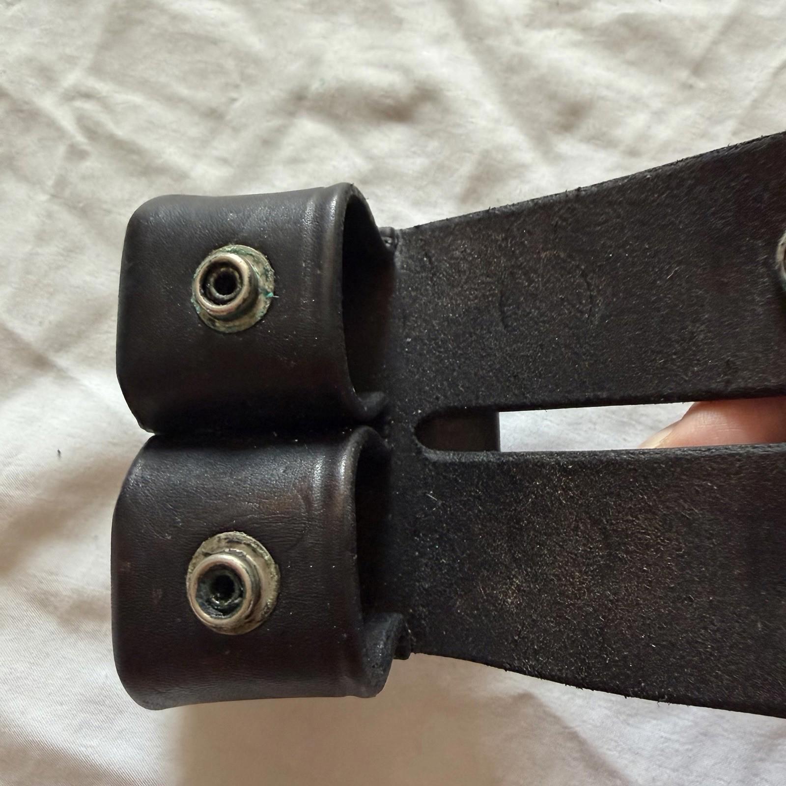 Vintage Tex Shoemaker 103K Black Leather Double Speedloader Holder