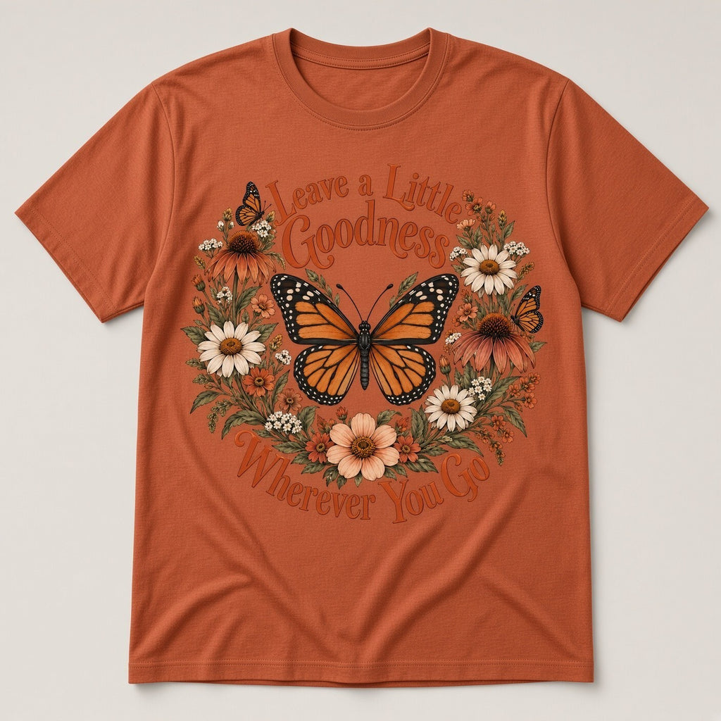 4 PCS DTF Transfer Leave a Little Goodness Monarch Butterfly 10in Iron On