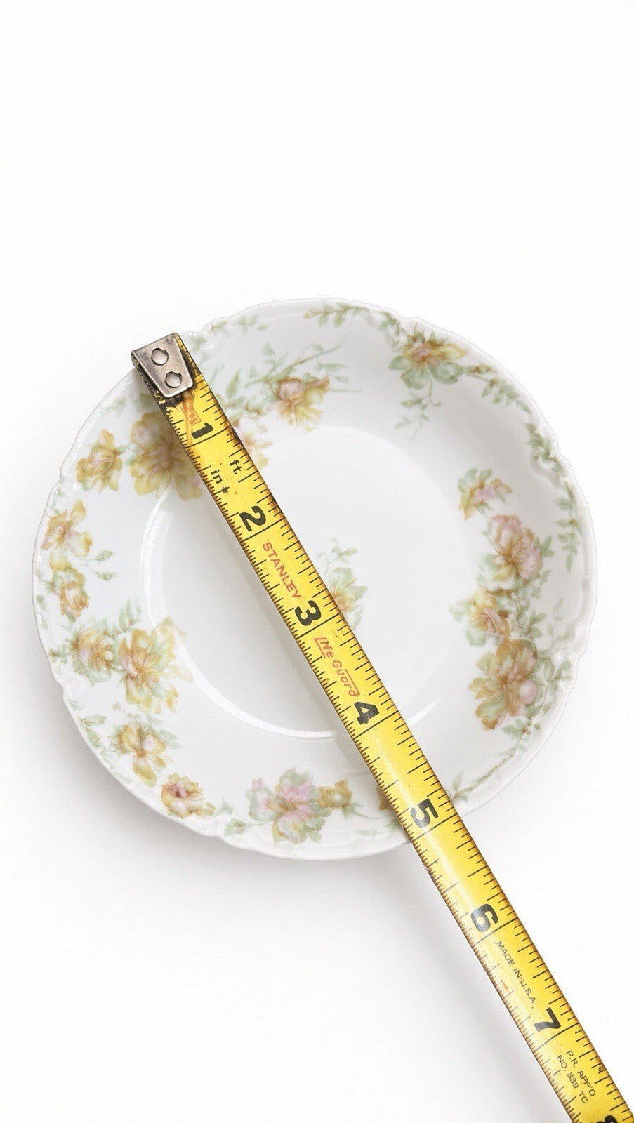 Antique Haviland France Limoges Floral Porcelain 6” Dessert Bread Plate