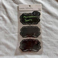 Recollections 9-Pack Scalloped Chalkboard Labels Black Ornate Frames for Jars