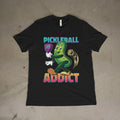 Pickleball Addict Funny Pickle Player Graphic Unisex T-Shirt