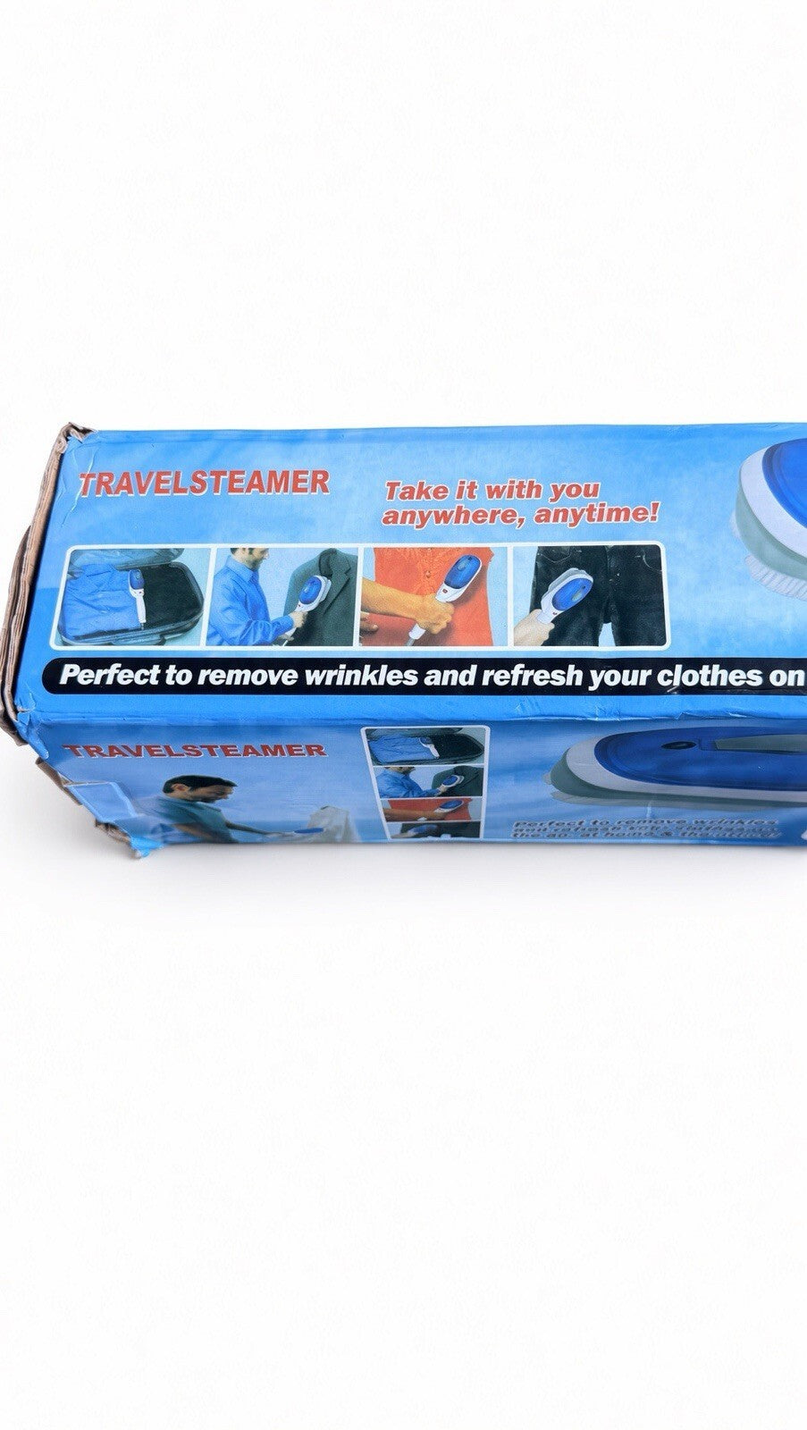 Handheld Travel Steamer Iron 750W Portable Clothes Wrinkle Remover Brush & Pad