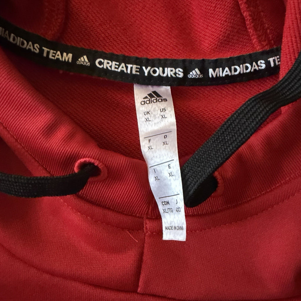 Adidas MNNU Football Hoodie Mens XL Red Minnesota State Mankato Aeroready