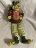 Ganz Cottage Collectibles Frog Figurine with Rake - EA14660 Cheektowaga NY EUC