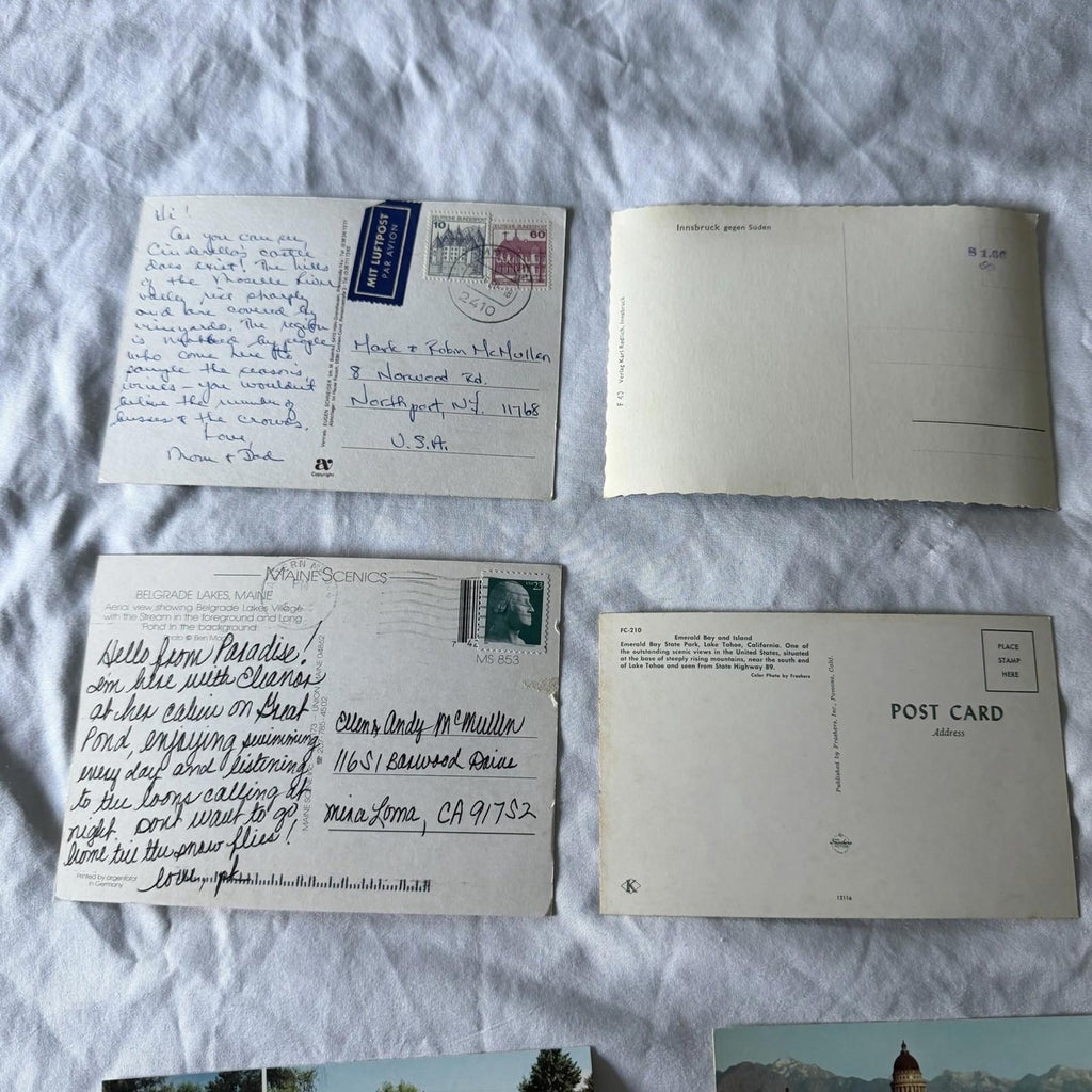 Vintage Postcards Collection - US Travel, Europe Castles, Lakes & Nature