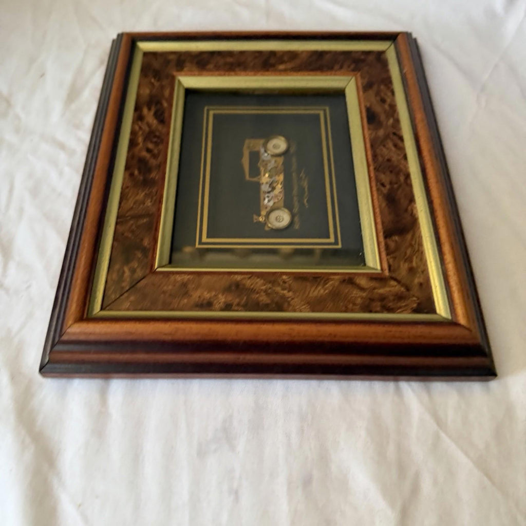 Ken Broadbent Rolls Royce Phantom 1927 Clockwork Parts Collage Framed Art