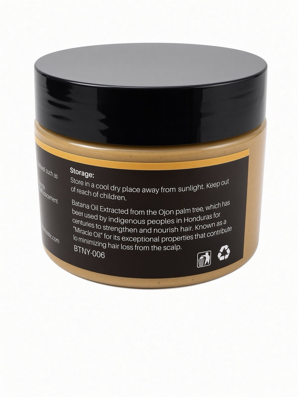 MIAOFUTONG 100% Raw Batana Oil from Honduras for All Hair Types 4.3oz 120g
