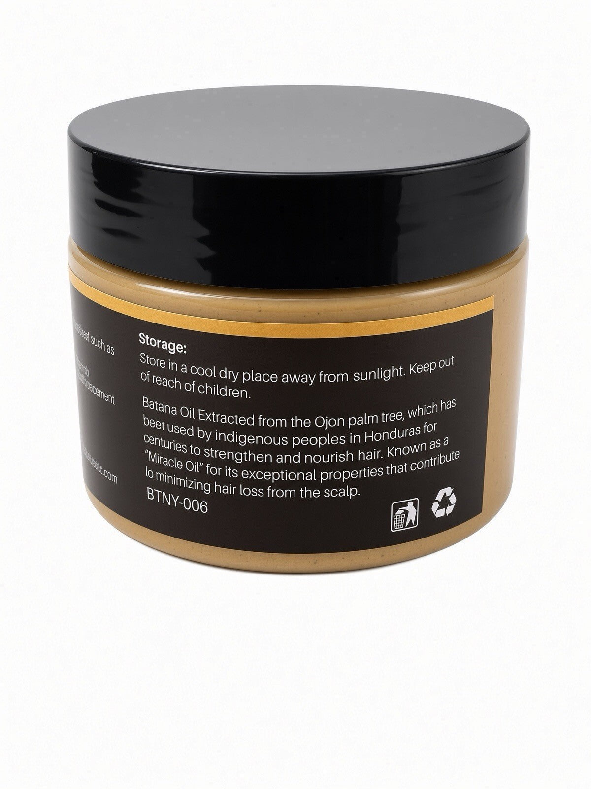 MIAOFUTONG 100% Raw Batana Oil from Honduras for All Hair Types 4.3oz 120g