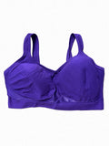 Truekind Daily Comfort Wirefree Shaper Bra 3XL Purple Support Full Coverage NWT