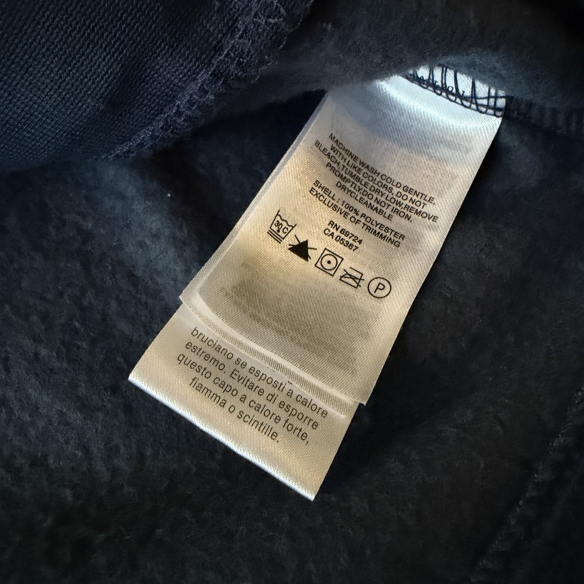 Columbia Navy Fleece Jacket - Size M
