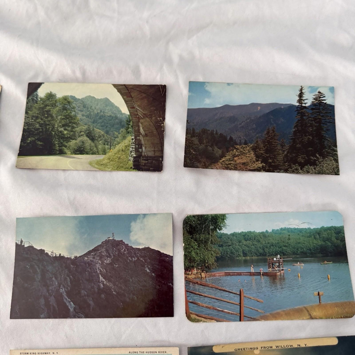 Vintage Scenic Postcards Lot - National Parks, Mountains, Lakes, Covered Bridges