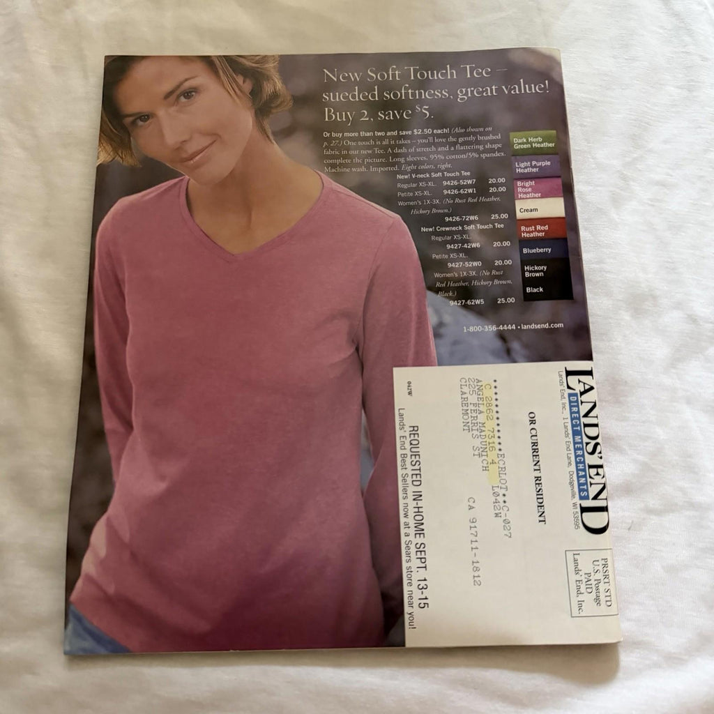 Lands’ End Fall Preview 2004 Catalogs – Women’s Cashmere & Plus Size Editions
