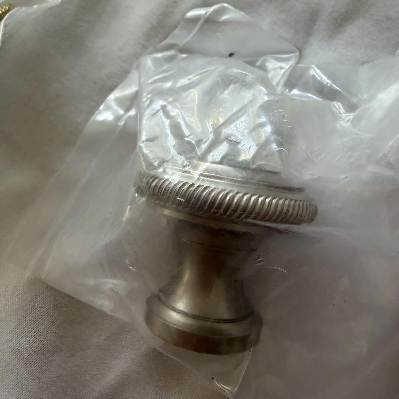 Fluted Cabinet Knobs Set of 9 - Brushed Nickel, New w/ Screws