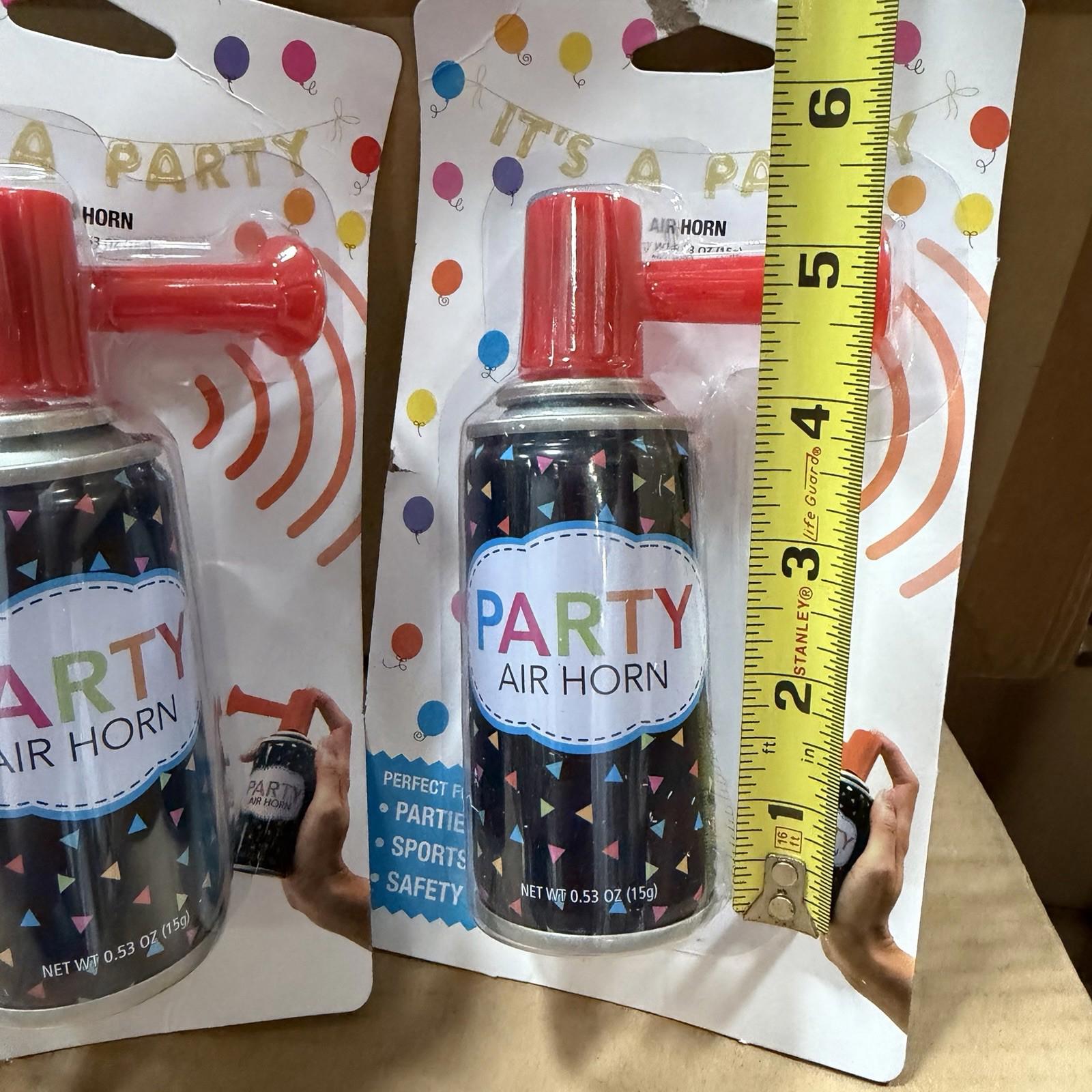 Party Air Horn 2 Pack Loud 120dB Noise Maker Sports Events Safety 0.53oz