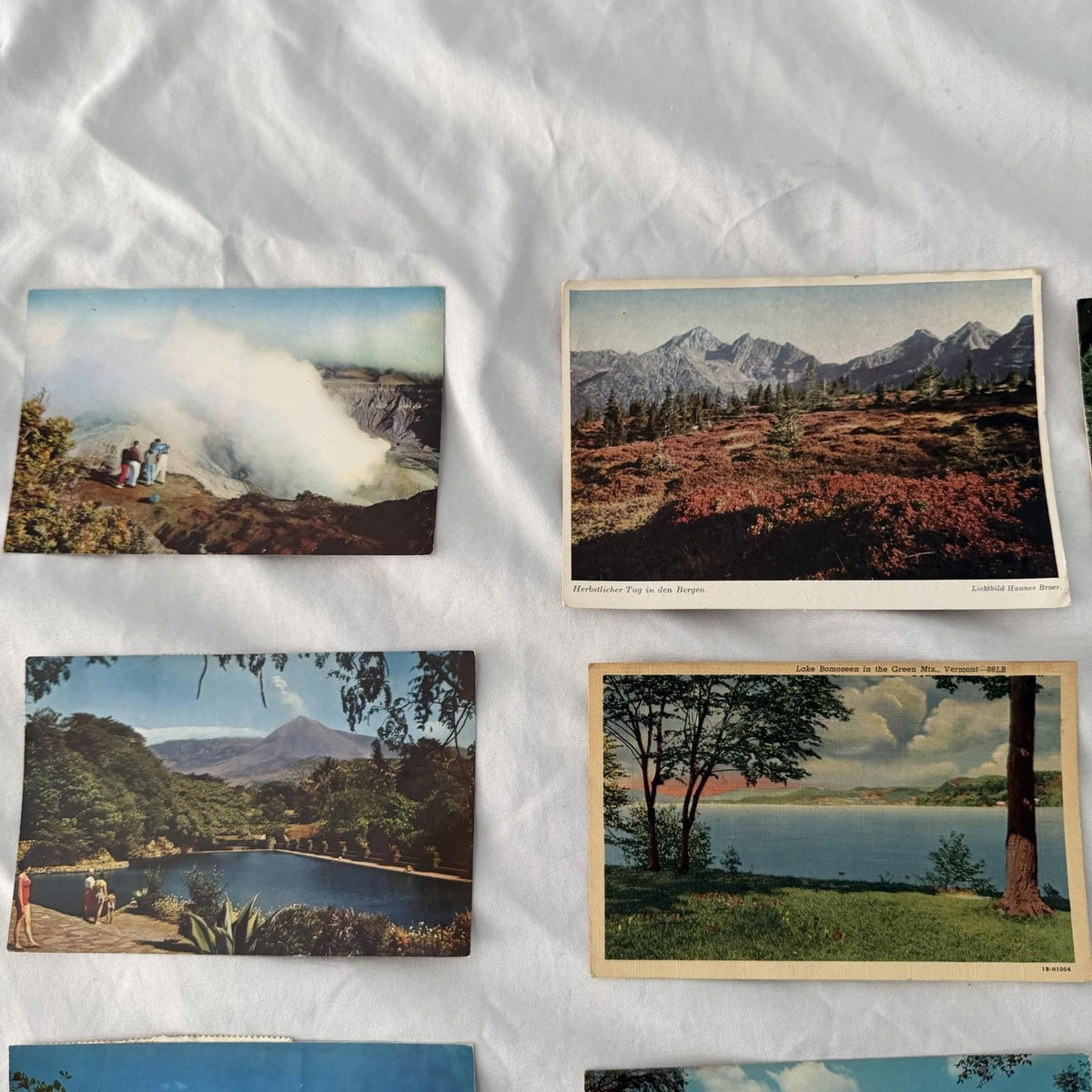 Vintage Scenic Postcards Lot - National Parks, Mountains, Lakes, Covered Bridges