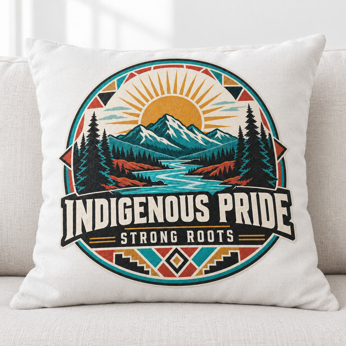 4 Pack Indigenous Pride Strong Roots DTF Transfers 10 Inch Iron On