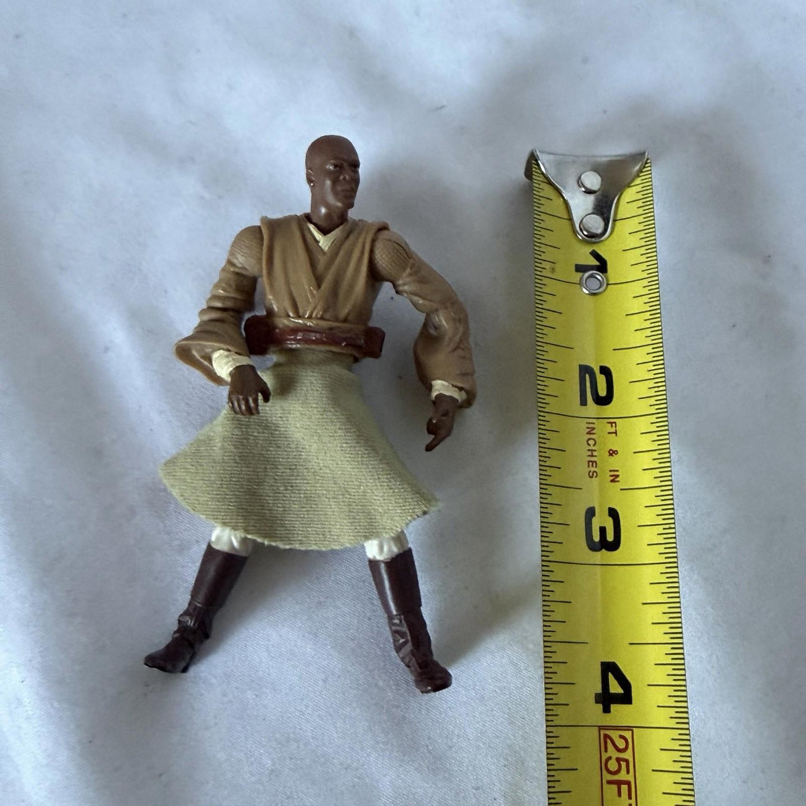 Star Wars Mace Windu 3.75” Action Figure 2003 Hasbro LFL Jedi Loose