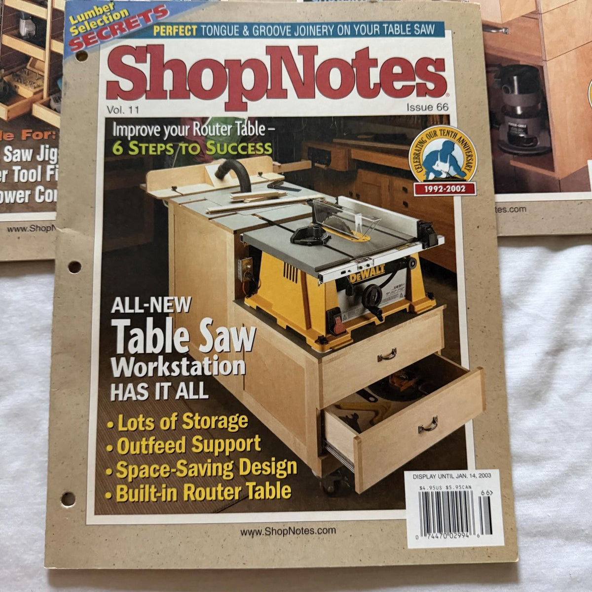 ShopNotes Magazines Vol. 9 & 11 (Issues 54, 63, 66) – Vintage Shop Projects