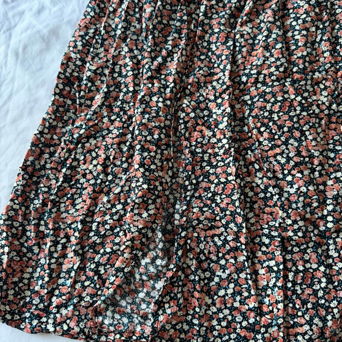 Blush BJ Floral Smocked Off-Shoulder Maxi Dress Size M Rayon Boho Floral