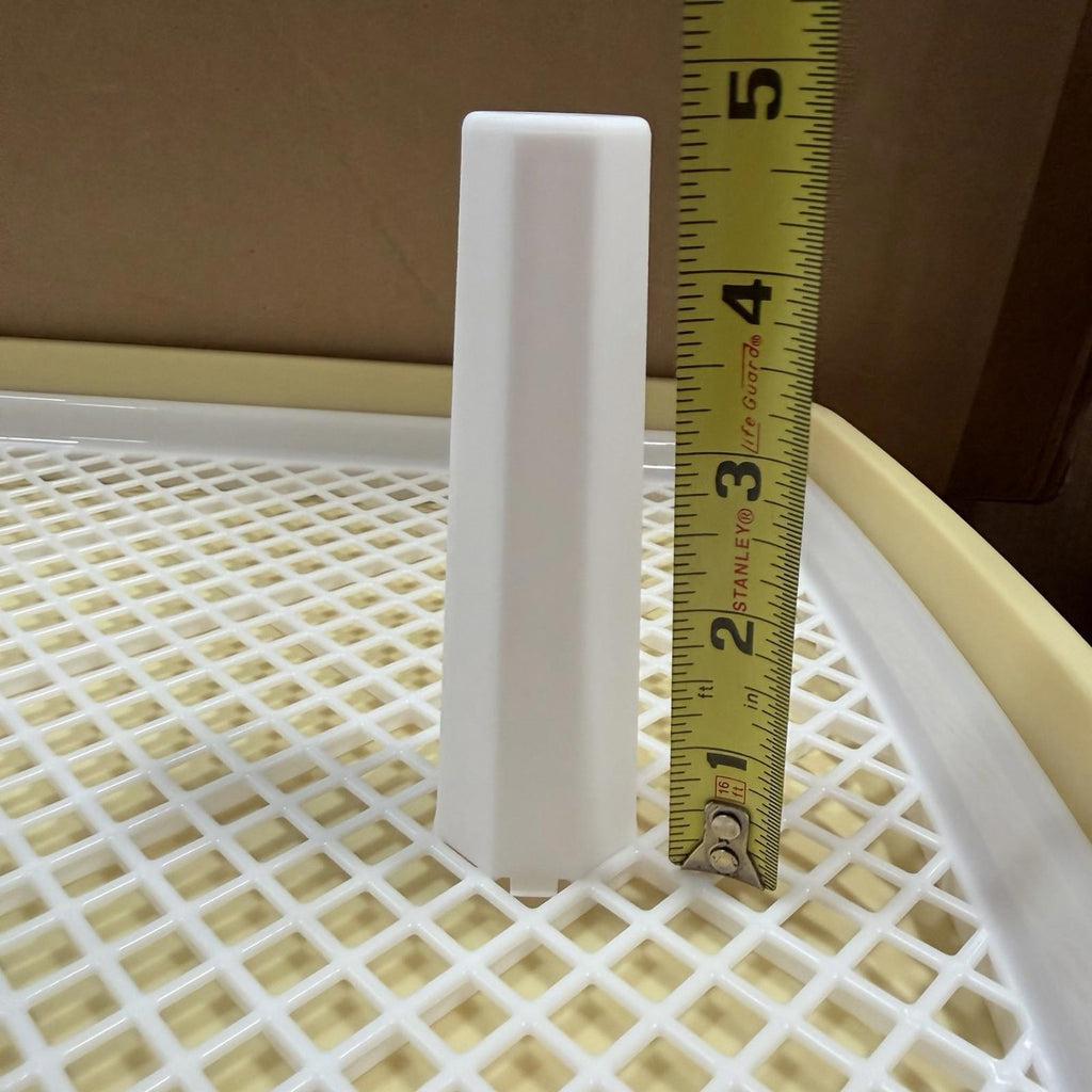 Dog Potty Training Tray Pee Pad Holder Plastic Toilet with Removable Net 16”