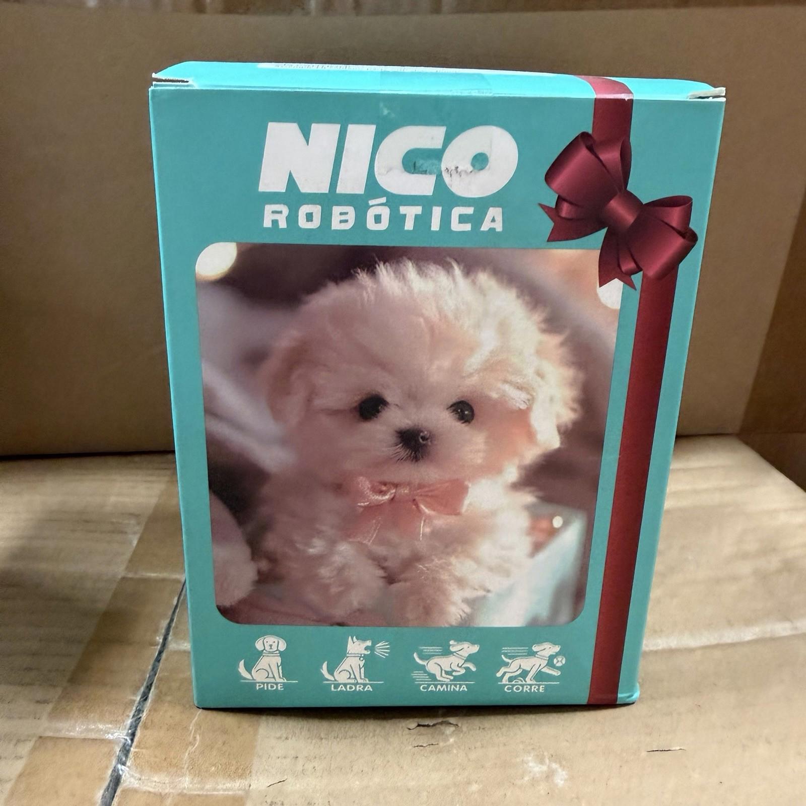 Nico Robótica Interactive Robotic Puppy Plush Toy White CY001 Walking Barking